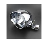 12V 35W Motorcycle Chrome Bullet Headlight High /Low Beam Front Head Light with Headlamp Bracket For Honda Yamaha Suzuki