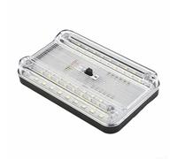 12V 36-LED Interior Dome Light for Cars - Roof Ceiling Reading & Trunk Lamp with ON-OFF-DOOR Switch, ABS Plastic, White Light, 4 Mounting For Sc