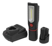 12V 360Â Swivel Inspection Light Kit - 1.5Ah Battery & Charger - 8W COB LED