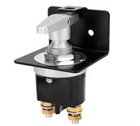 12V-36V Battery Disconnect Switch 500A Waterproof Power Cut Off Isolator for Car Boat Marine RV with Lock-Out Plate and 10MM Threaded Studs