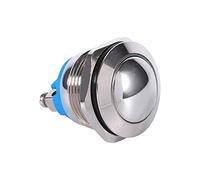 12V 3A Momentary Push Button Switch, Keenso Waterproof Car Auto Momentary Speaker Horn Push Button Metal Toggle Switch IP65 IK08 19mm