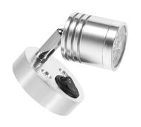 12v 3w 4000k Aluminium LED Ceiling Light for Rv Yacht Cabin Indoor Use | Silver Metallic Finish, Flexible Wall Mount Design, Glare Reduction, Stays Cool for Hours, Modern Minimalist Styling