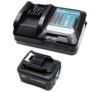 12V 4,0 Ah BL1041B Battery and Charger DC10WD For Makita Tool | compatible with Makita CXT Series Battery BL1040B BL1021B BL1020B BL1015 BL1016; replace for Makita DC10WC DC10SB Charger