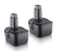 12V 4.8Ah DC9071 Ni-MH Replacement for Dewalt 12V Battery DC9071 DE9071 DW9072 DE9074 DE9075 DE9501 DW9071 DE9037 DE9072 152250-27 397745-01 Battery Cordless Power Tools (2-Pack)
