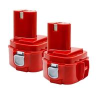 12V 4000mAh Battery Compatible for Makita PA12 Ni-Mh Battery Compatible for Makita 1200 1220 1201 1222 1233SA/B1235 192681-5 Power Tool Batteries(2PCS 4000mAh Battery)