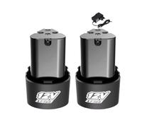 12V 4000mAh Rechargeable Lithium-ion Battery with Charger, Compatible with Electric Screwdrivers/Drills/mini Angle Grinders(2pcsCharger)