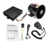 12V 400W 9 sound 150dB Loud Car Warning Alarm Police Fire Siren Horn Speaker System