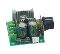 12V-40V DC Motor Speed Regulator 10A Voltage Control Switch with Reverse Polarity Protection and Built-in Fuse for Industrial Use, Green