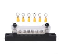 12V 48V Electrical Power Distribution Terminal Block Bus Bar 14 Inch 150A with 6 Studs and Fixing Screws for Secure and Stable Electrical System Assembly