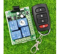 12V 4CH Remote Control - 315/433Mhz Integrated Circuit with Transmitter for DIY Projects