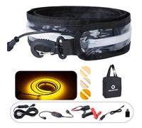 12V 4ft Led Light Strip Dimmable Camping Awning Light with 140 SMD 2835 LED Chips Cabinet Lights , Rv Accessories Waterproof IP67 Multi-Functional Use for Car Tent, Camper Motorhome (1/Amber+White)