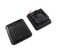 12V 4W Cooling Fan with Shutters Vent One Way Side Strong Wind Air Exhaust Ventilator Fan Air Vent with Fan Car Styling Camper Accessories