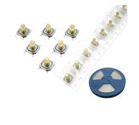 12V 5.2 * 5.2 * 4.3mm 12V 0.5A 4 Pin SMT Push Button Switch Metal Tactile Tact Touch Switch Copper Interruptor 4x4x4.3 IDGTTLDF(500PCS)