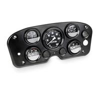 12V 5 In 1 Speedometer Water Temp Gauge Volts Gauge Kit Instrument Panel Complete Universal/Long Meter Instrument Panel