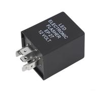 12V 5-Pin LED Flasher Relay Adjustable Electronic Blinker Unit For Hyper for flash Fix Turn Signal Light Compatible With Car Truck Van Motorcycle Scooter