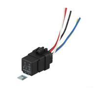 12v 5 Pin Relay With Harness Socket 30a 40a Heavy Duty Switch Built In Diode Protection Waterproof Ip65 Sealed Housing For Car Truck Boat Motorcycle Electrical Systems Black Plastic Shell(12V)