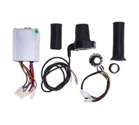 12V 500W Brushed Motor Speed Controller with Throttle Grip Kit Aluminum Alloy Controller Twist Throttle Set Electric Bike Tricycle Motorcycle