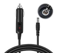 12V 5A Car Cigarette Lighter Power Supply Adapter,12v Extension Cable with LED DC Car Charger Auto Power Supply for Cars Rear View CCTV Monitors Motor Device Camera GPS，1.5M/5FT (Black)