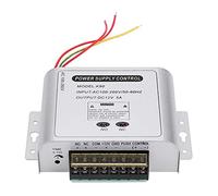 12V 5A Door Access Control Power Supply Adapter, Wireless Access Controller Power Supply with 0-15s Delay Timer, Aluminum Alloy Housing with Cooling Vents for Electric Locks and