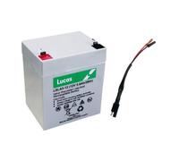 12v 5ah -HY220015 Replacement, Mower Battery Pack with Leads (FG20451LM)
