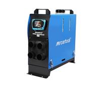 12V 5KW Diesel Air Heater Portable and Convenient Integrated Parking Heater Heating All-in-one 4 Hole with Remote Control and LCD Monitor for Car Trucks Bus RV and Trailer with Adapter