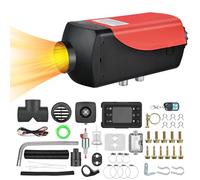 12V 5KW Diesel Air Heater, Remote Control and LCD Display Diesel Heater with Muffler No-Punching 9L, Aluminum Alloy Portable Diesel Heater for Car RV Trailer Van Boat