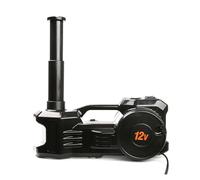 12V 5Ton Electric Vehicle Hydraulic Jack With Tire Air Pump 2 In 1 Lifting 155~450mm Distance Safety Tool Kit High-Lift Capability(Black 155-450mm)