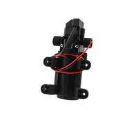 12V 60W 5L/min Electric Water Pump Black Micro High Pressure Diaphragm Water Pump Water Sprayer Car Wash(A with Adaptor)