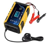 12V 6A Car Battery Charger - Fast Automatic Smart Charger, Pulse Repair for AGM/GEL Batteries LCD For Car, Truck, Motorcycle, Lawn Mower, Boat, RV, SUV, ATV and More.