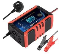 12V 6A Smart Car Battery Charger, Automatic 7-Stage Pulse Repair & Trickle Maintainer, High Efficiency for AGM, Gel, EFB Batteries 6-100 Ah Vehicle, Motorcycle & Boat