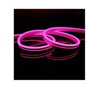 12V 6mm Waterproof LED Neon Rope Light, 120 LEDs/m Cuttable Silicone Strip, 2M(Pink)