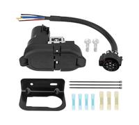 12V 7 Trailer Towing Connector with 4 Way Flat Adapter
