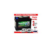 12V 75AH Leisure Battery Low Height L278mm X W175mm X H175mm SuperBatt LH75
