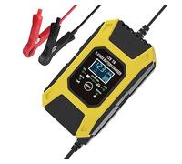 12V 7A Fully Automatic Smart Charger 7-stage For Calcium Gel Wet Lead Acid Battery Car Motorcycle Repair Powerful Rapid Charging(Yellow)