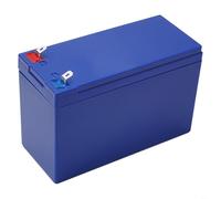 12V 7Ah Battery Box for Cells 3S Arrangement with Mounting Holder and Nickel Strip Compatibility for Custom Energy Storage (only box-blue)