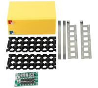 12V 7Ah Battery Case Holder for 18650 Cells 3*7 Configuration with Nickel Strip Storage Box - Empty DIY Power Tool Battery Pack Case, Compatible with 3S25A, ABS Material, Internal 146*60*80mm, Green