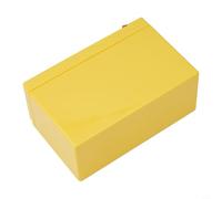 12V 7Ah Battery Case Holder for Cells - Empty DIY Power Tool Battery Pack Box with 3S25A Configuration, ABS Enclosure, Internal 146x60x80mm Dimensions(only Box-Yellow)