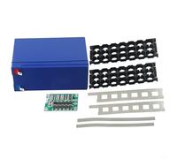 12V 7Ah Battery Case Holder for DIY Battery Pack - Empty ABS Storage Box with 3S25A Configuration, 3×7 Cell Holder & Nickel S(Blue)