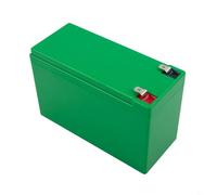 12V 7Ah Battery Case Holder for DIY Battery Pack - Empty ABS Storage Box with 3S25A Configuration, Includes 2 Holders & 4 Nickel Strips, Internal(Green)
