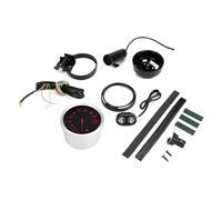12V 80mm 3.75in Tachometer with Super Bright Red LED Backlight 0-11000 RPM Automotive Tachometer Gauge Kit for Car Truck Motorcycle Auto Modification with Light Warning Buzzer (Red Light)
