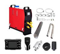 12V 8KW Diesel Air Heater, All In One Diesel Night Heater with Remote Control And LCD Monitor for RV Truck, Bus, Boat, Touring Car, Caravans, Motorhomes (Red)