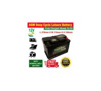 12V 90AH Leisure Marine VRLA AGM Battery Low Height Low Profile SB AGM90L