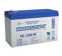 12V 9Ah (@C20) Fire Retardant stairlift battery-Powersonic Heavy Duty Replacement for 7Ah / 7.2Ah & 8.5Ah versions.