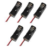 12V /A23 Holder Black Clip 23A Battery 5PCS charger Rechargeable Pack (Black, One Size)