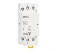 12V AC 2-Pole Modular Contactor 63A, 2NO DIN Rail for HVAC