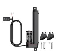 12V Actuator High Speed 10mm/s 330lbs/1500N Linear Motion Actuator 6"/150mm | Linear Actuator with Mounting Bracket & IP65 Protection for Car RV Electric Door Industrial Machinery Vessels Window-Black
