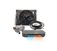 12V Air Conditioner Under-Dash AC Kit, 10000 BTU Cooling & Heating, Quiet, Easy Install, Fast Cool for Classic Cars, RVs & Vans