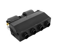 12V Air Conditioning Evaporator Assembly, Under-Dash Heating and Cooling Unit, 3 Speed Wind Control, Water Heating Mechanical Temperature Control