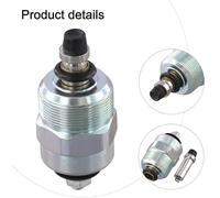 12V Air-Cooled Engine Solenoid Valve for Oil Cut-Off - Compatible with 186FA & 192F Generators, 5-8 kW Generator Set Fuel Injection P