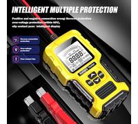 12V and 24V Car Battery Analyzer LCD Display for Effective Battery Testing (yellow)
